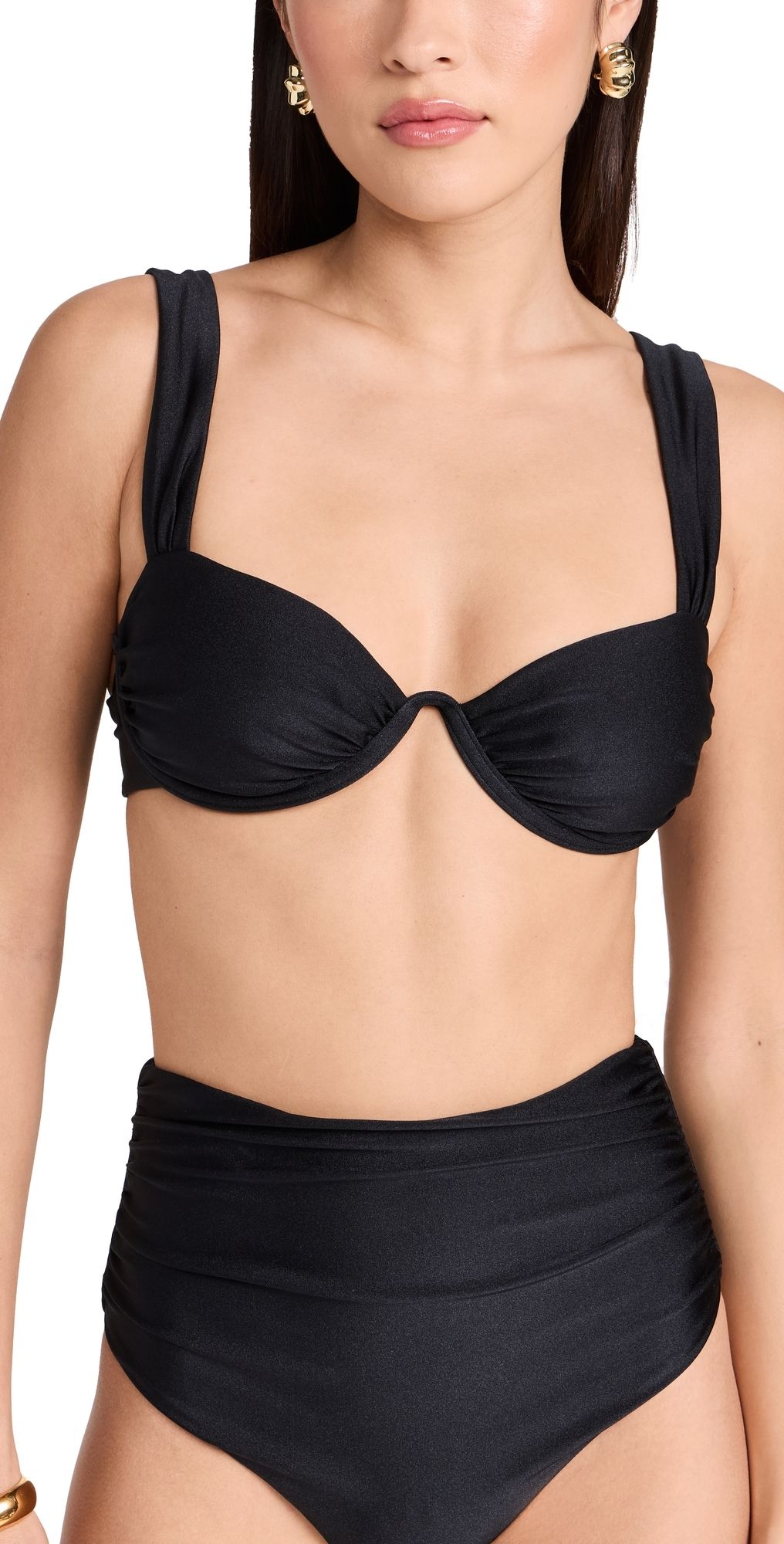 SIMKHAI Anniston Bikini Top Black S