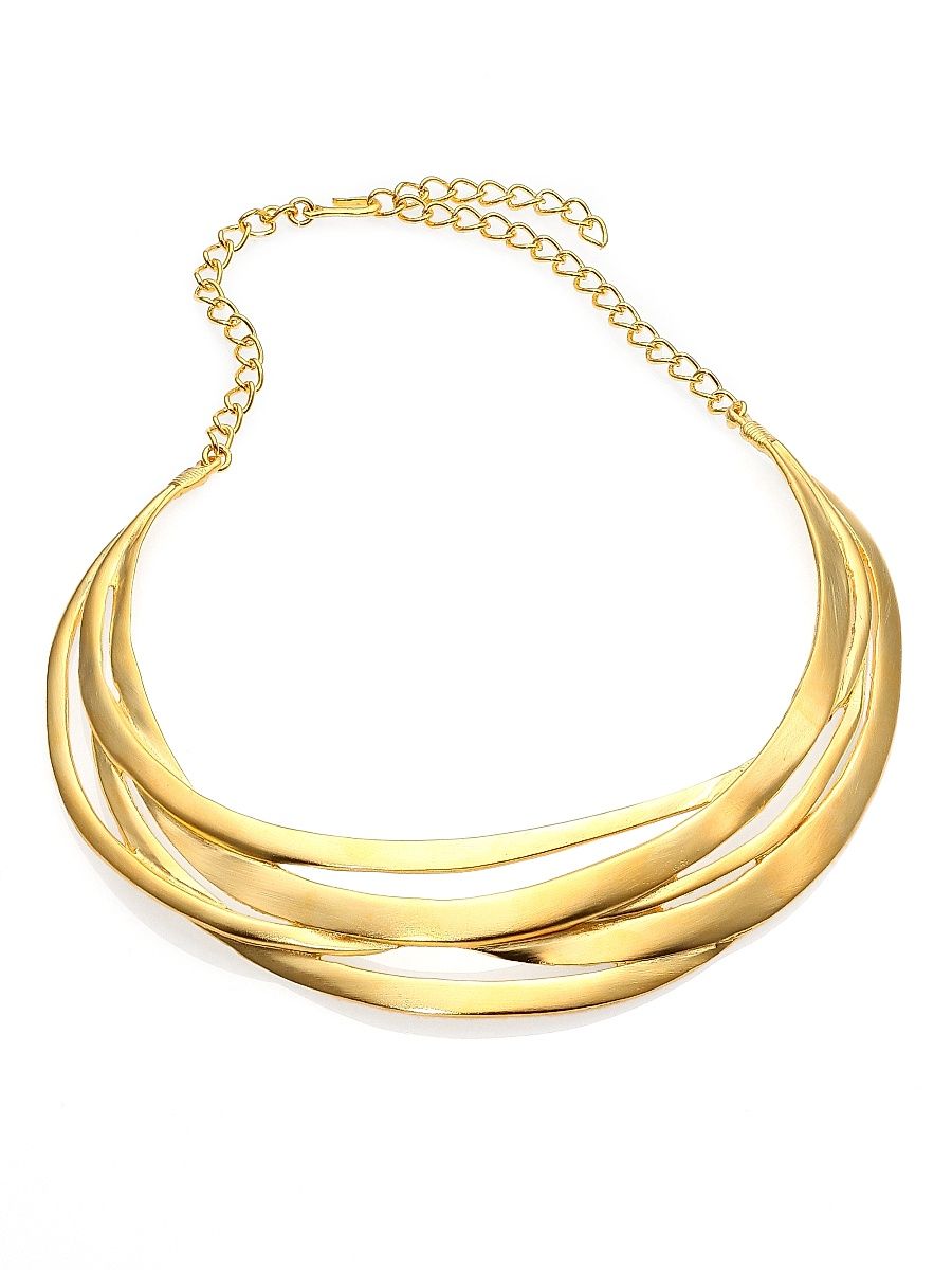 Women's Cutout Collar Necklace - Gold