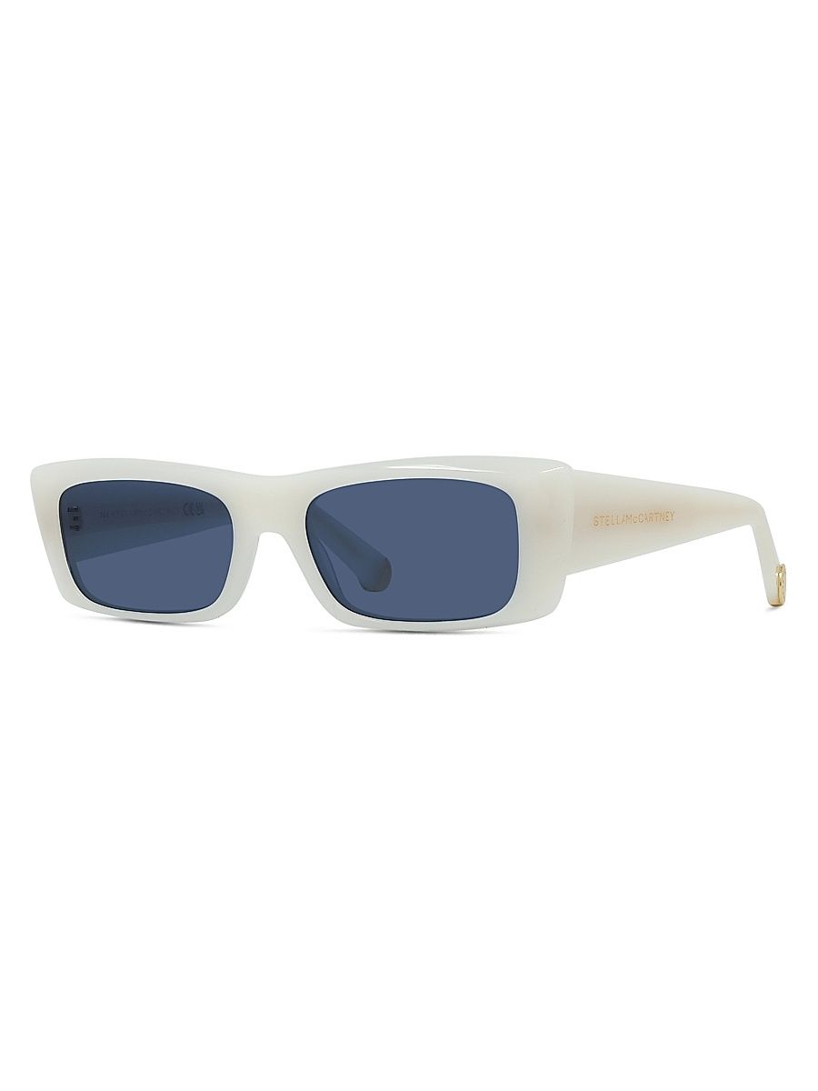 Women's Rectangle Sunglasses - Ivory Blue