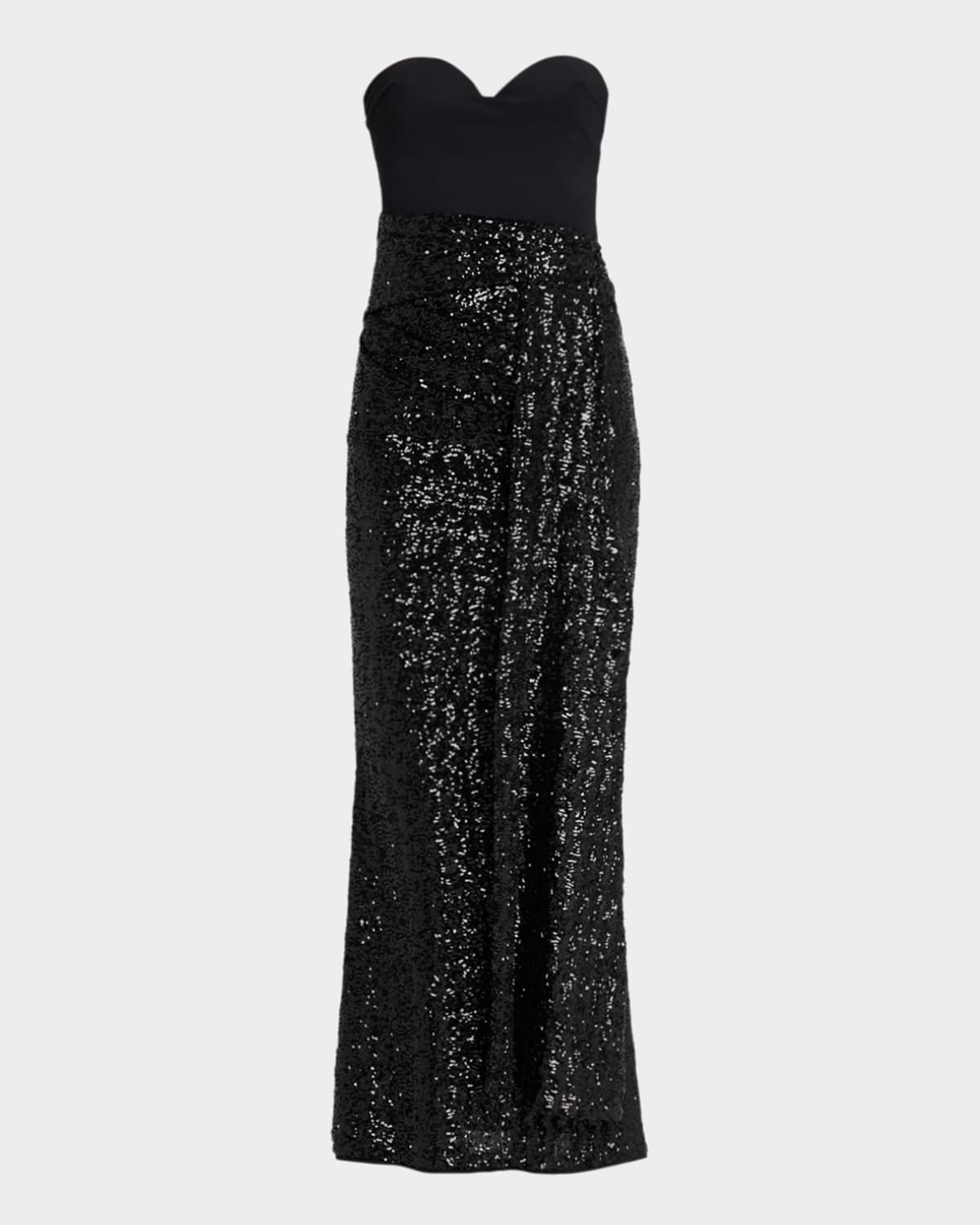 Desis Strapless Sequin Column Gown