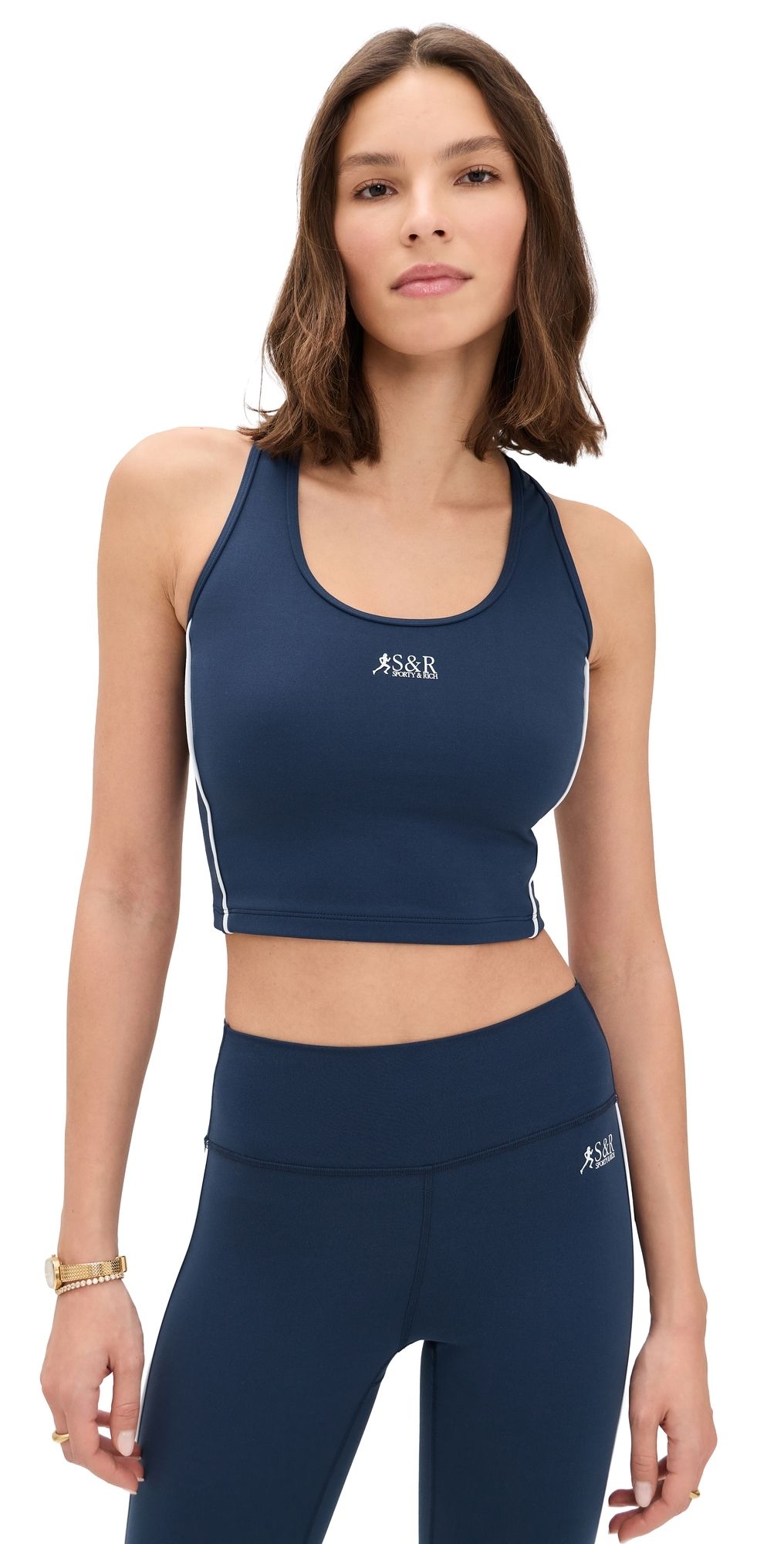 Sporty & Rich SR Runner Sports Tank Light Navy M