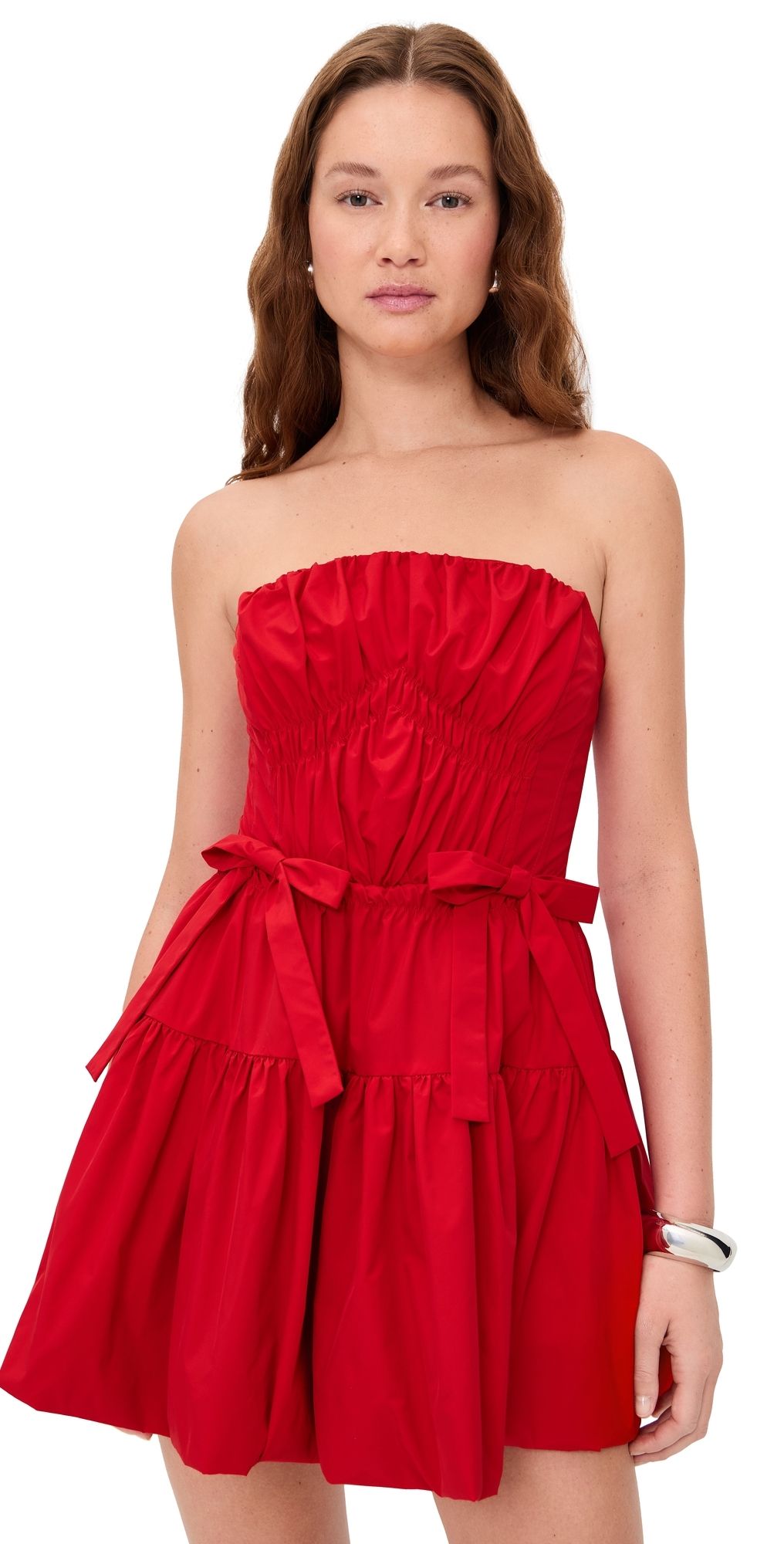 AKNVAS Kamilla Tech Taffeta Dress Red 2