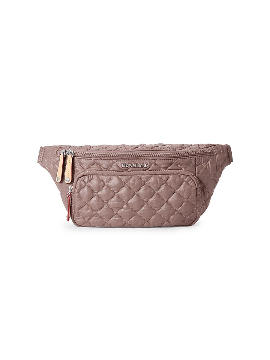 Women's Metro Quilted Belt Bag - Mauve