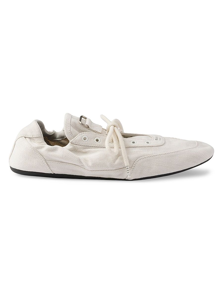 Women's Collapse Denim Sneakers - White - Size 11
