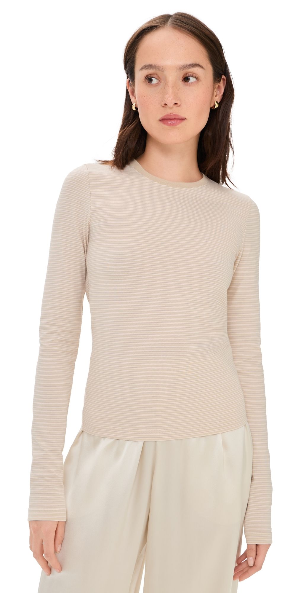 ATM Anthony Thomas Melillo Jersey Tee Macadamia Multi XL