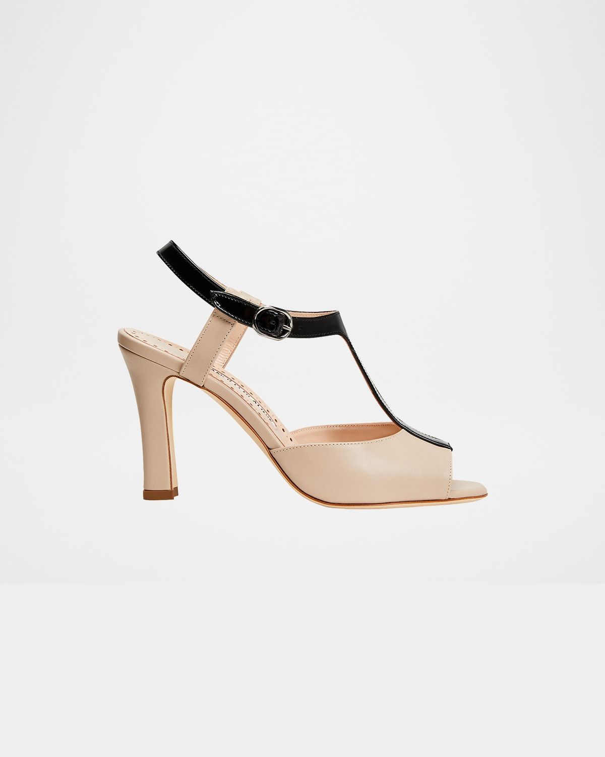 Tariki T-Strap Patent Leather Sandals