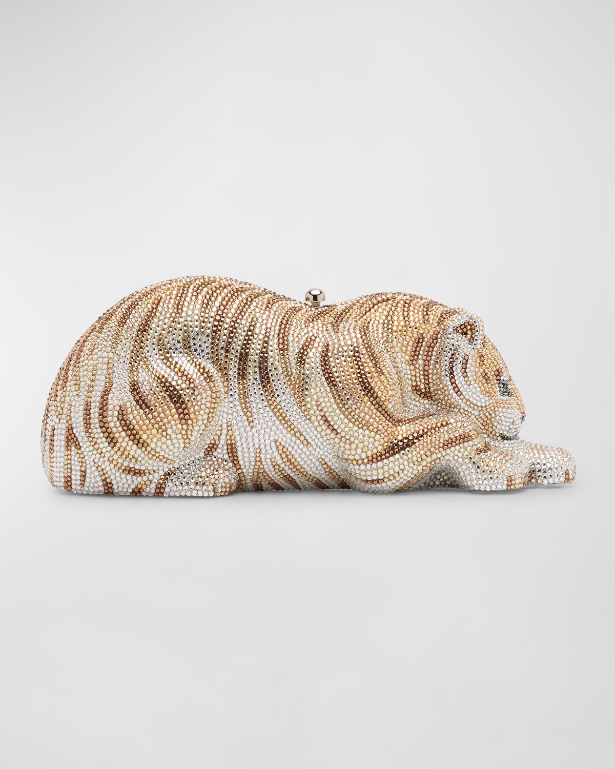 Wildcat Golden Cub Crystal Clutch Bag