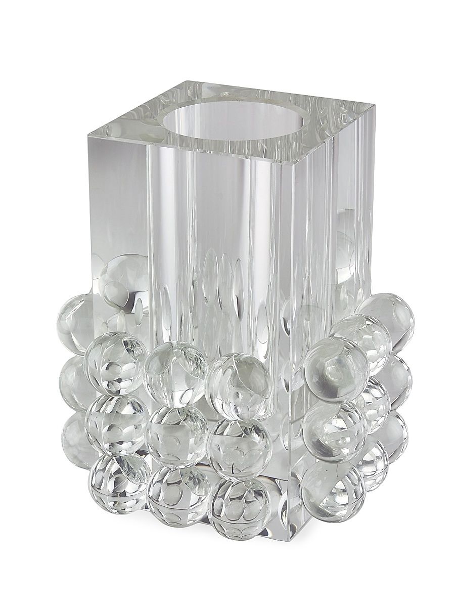 Crystal Bubble Vase - Clear