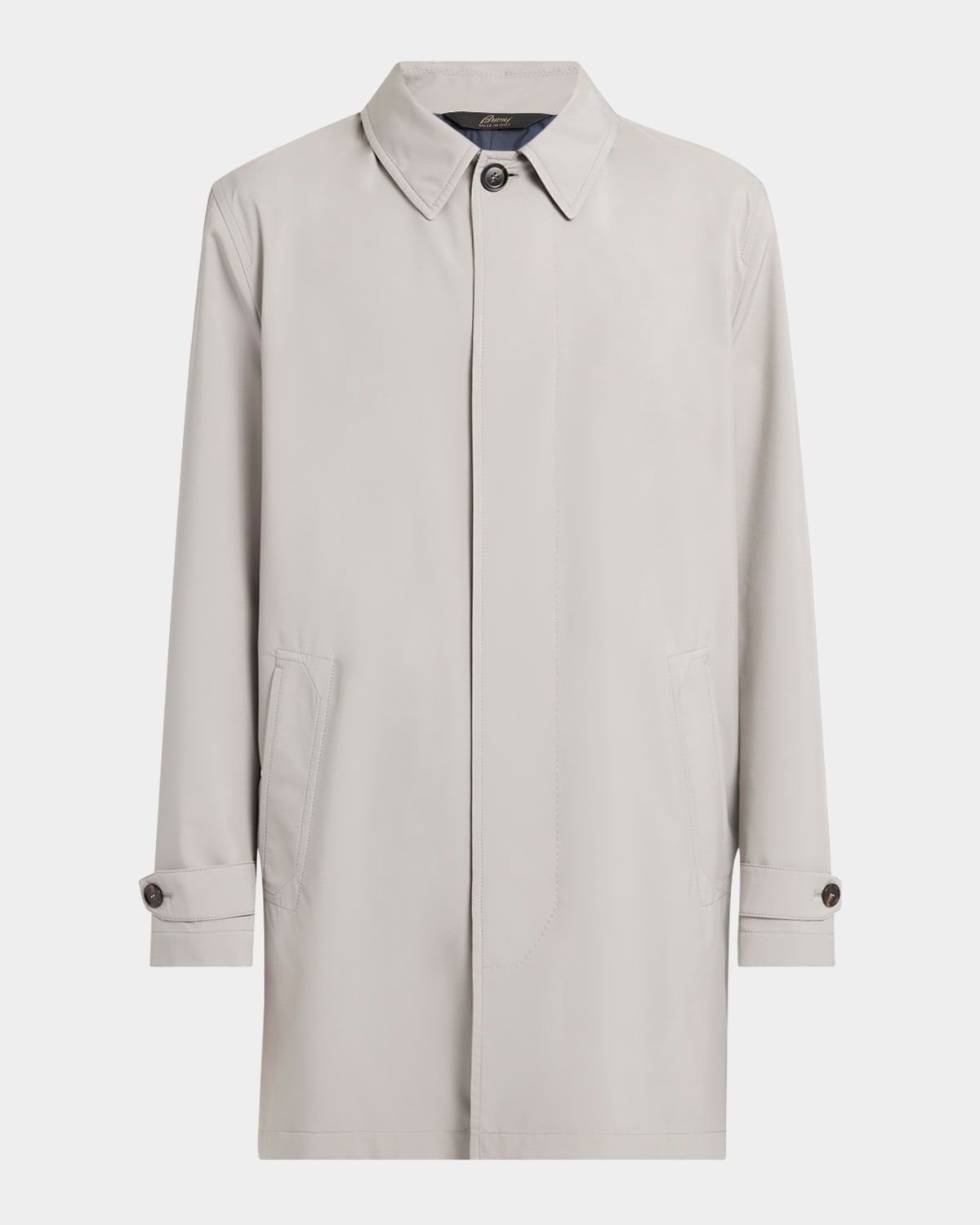 Men & apos;s Raincoat with Removable Hood