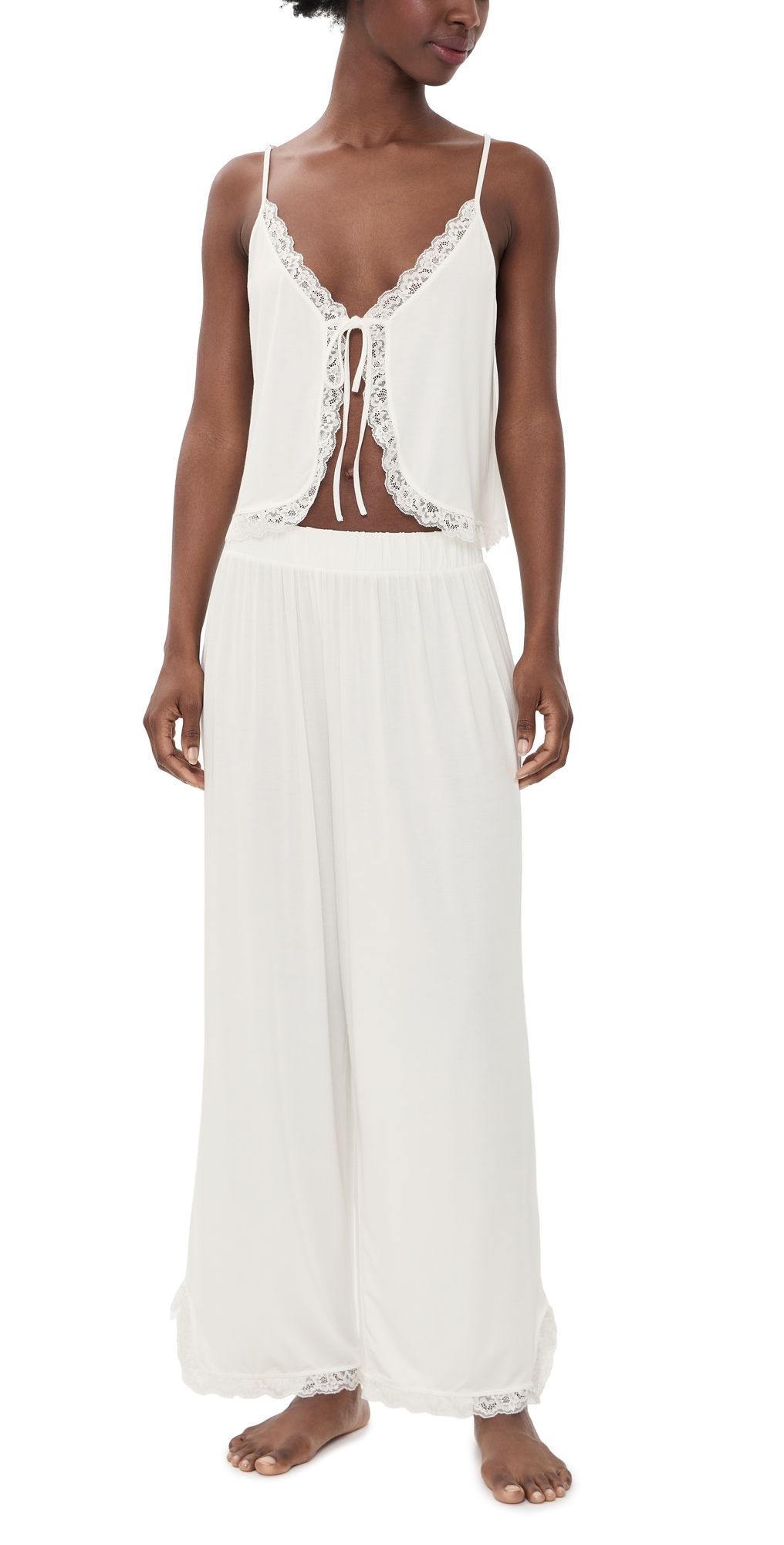 Free People Sleepless Summer Pajamas Set Late Snow Combo XS