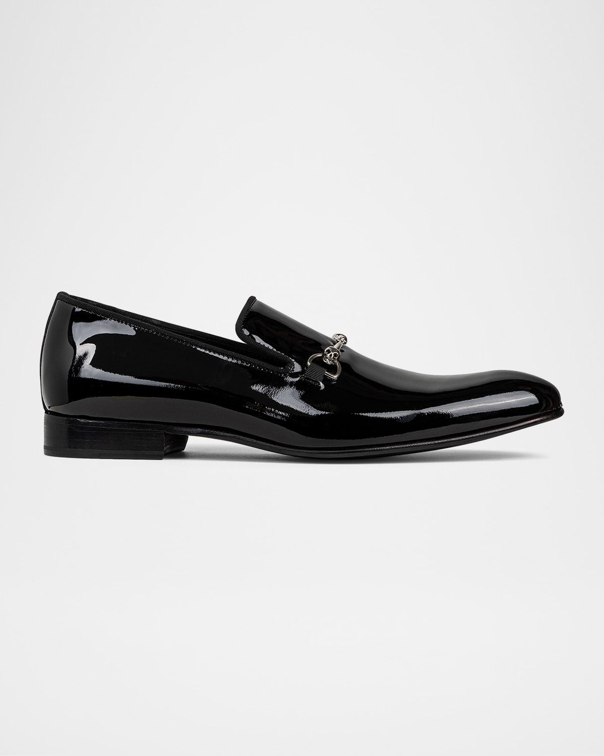 Men & apos;s Patent Leather Bit Loafers