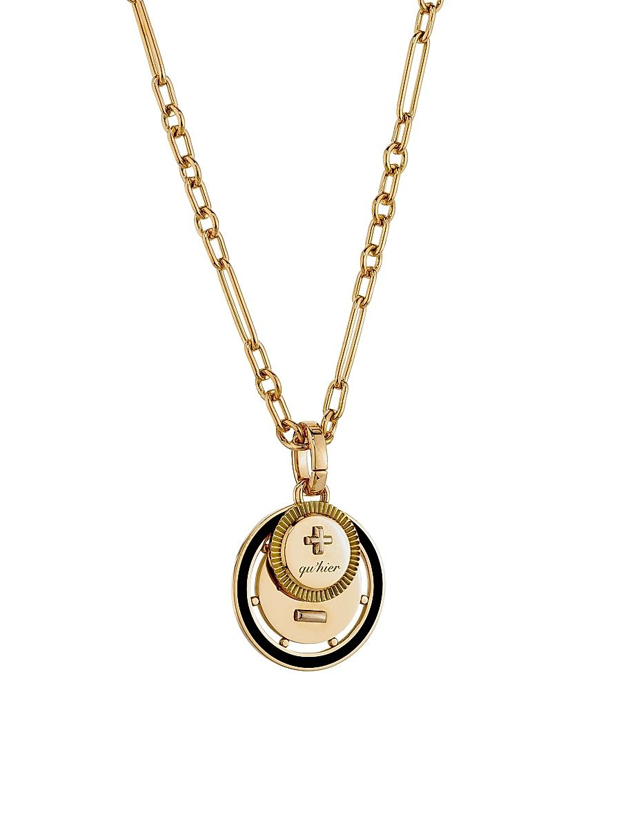 Women's Ever Growing Vivacity 18K Yellow Gold & Ceramic Pendant Necklace - Yellow Gold