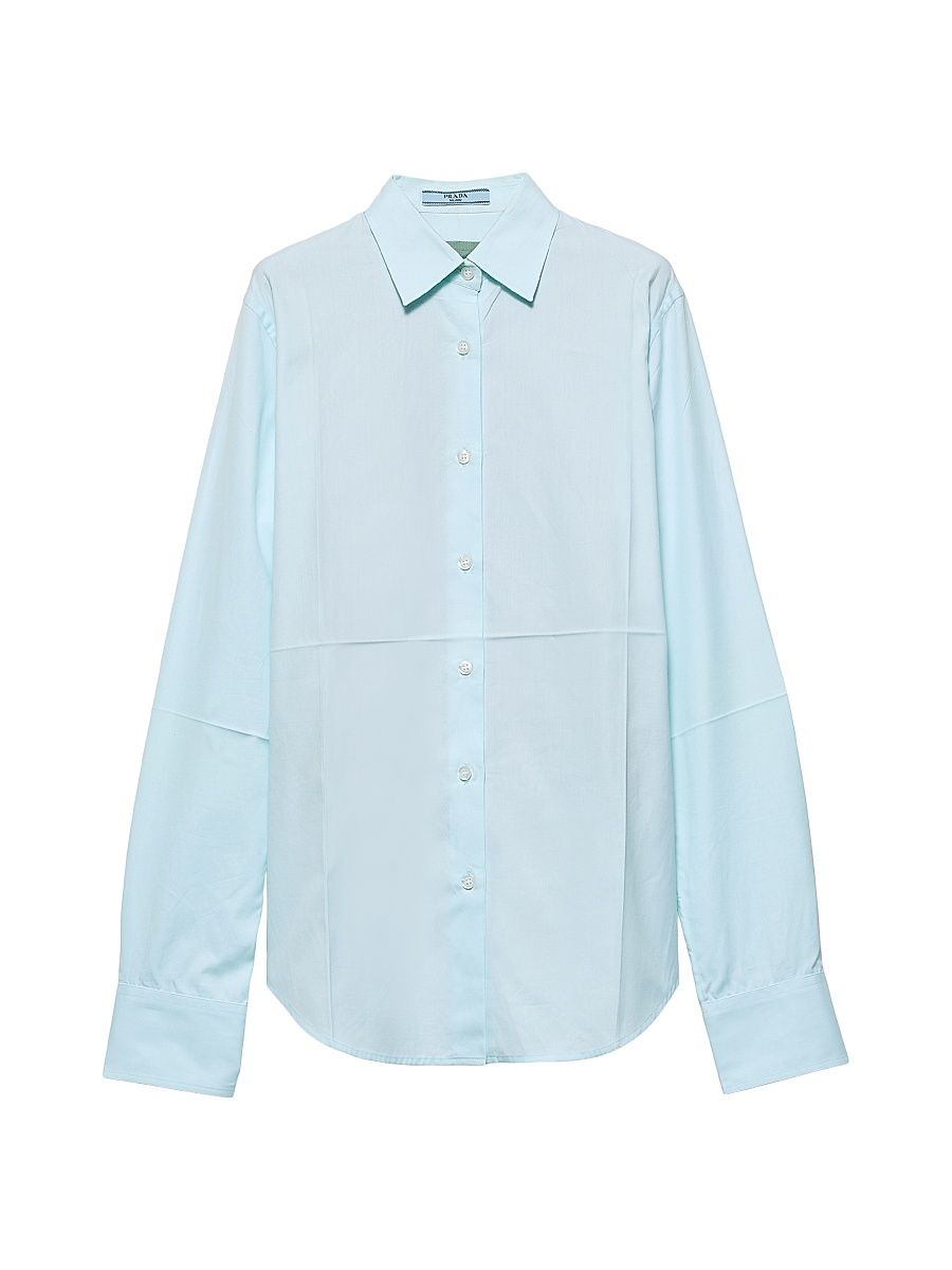 Women's Oxford Cotton Shirt - Sky Blue - Size 4