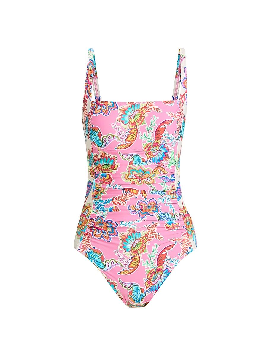 Women's Roisin Marilyn Ruched One-Piece Swimsuit - Roisin - Size Large