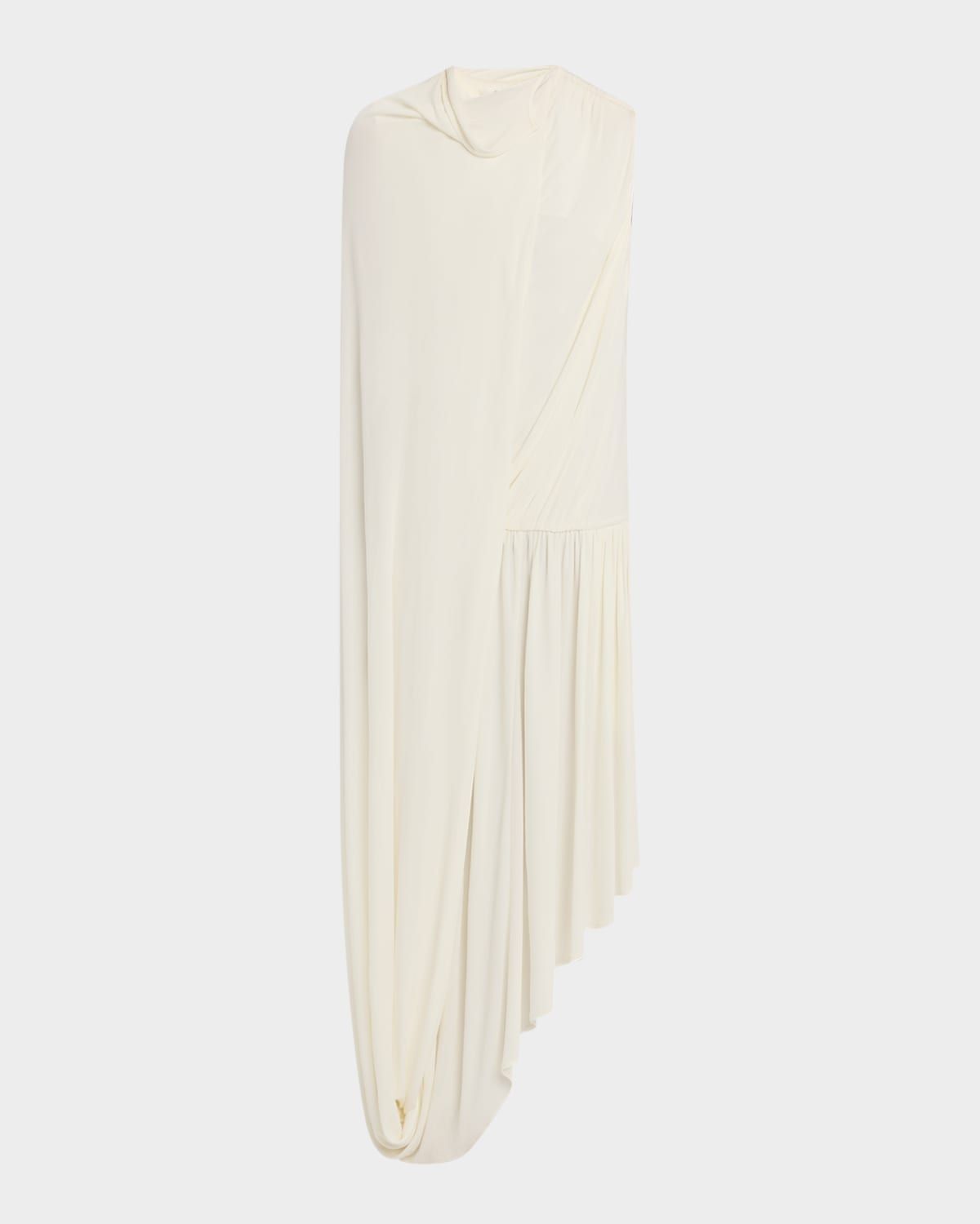 Jersey Draped Tail Dress