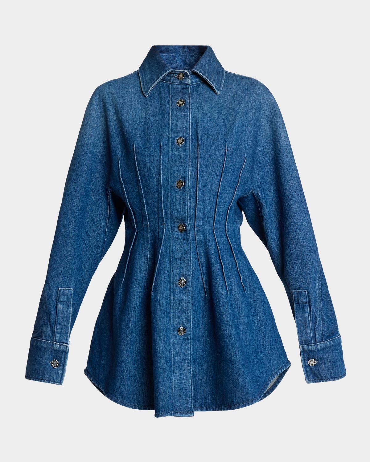 Short Waisted Denim Dress