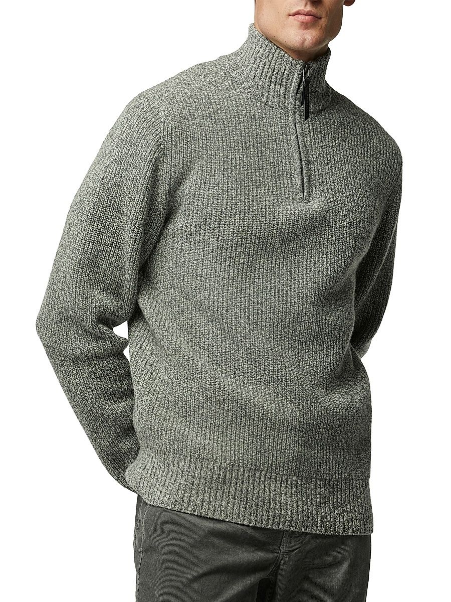 Men's Robbies Road Quarter-Zip Sweater - Asphalt - Size Small