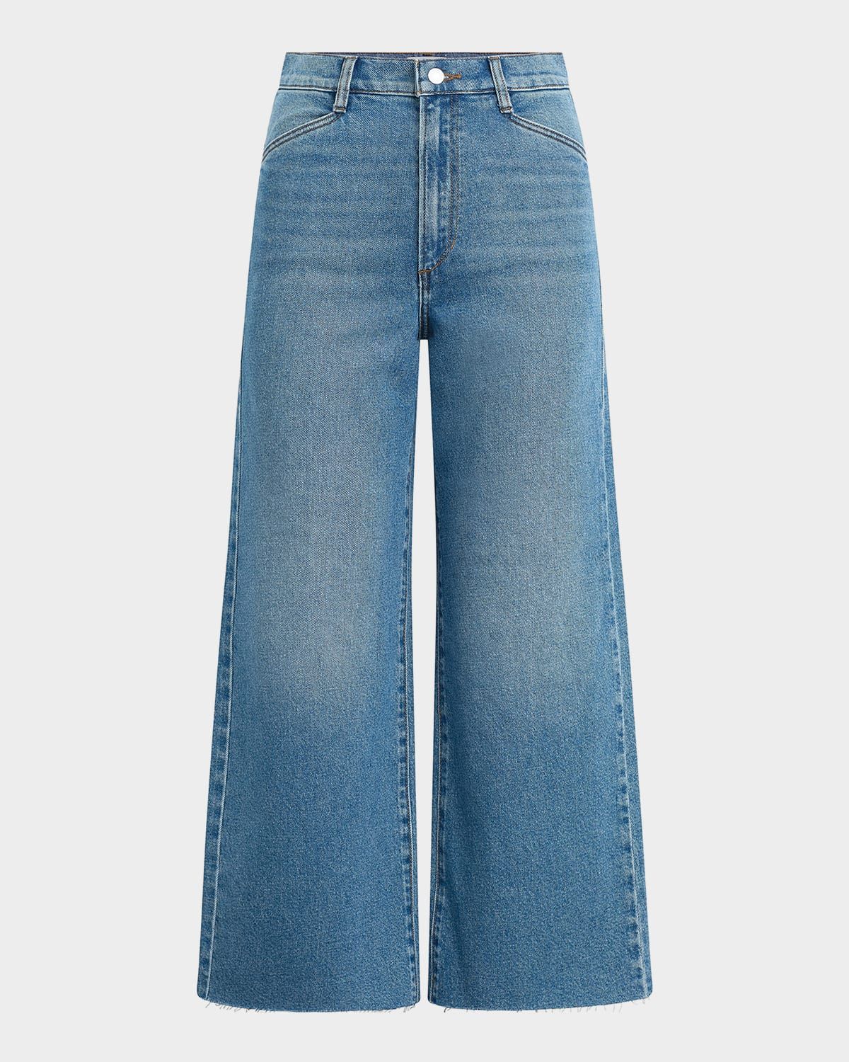 The Mischa Super High-Rise Wide Cropped Jeans