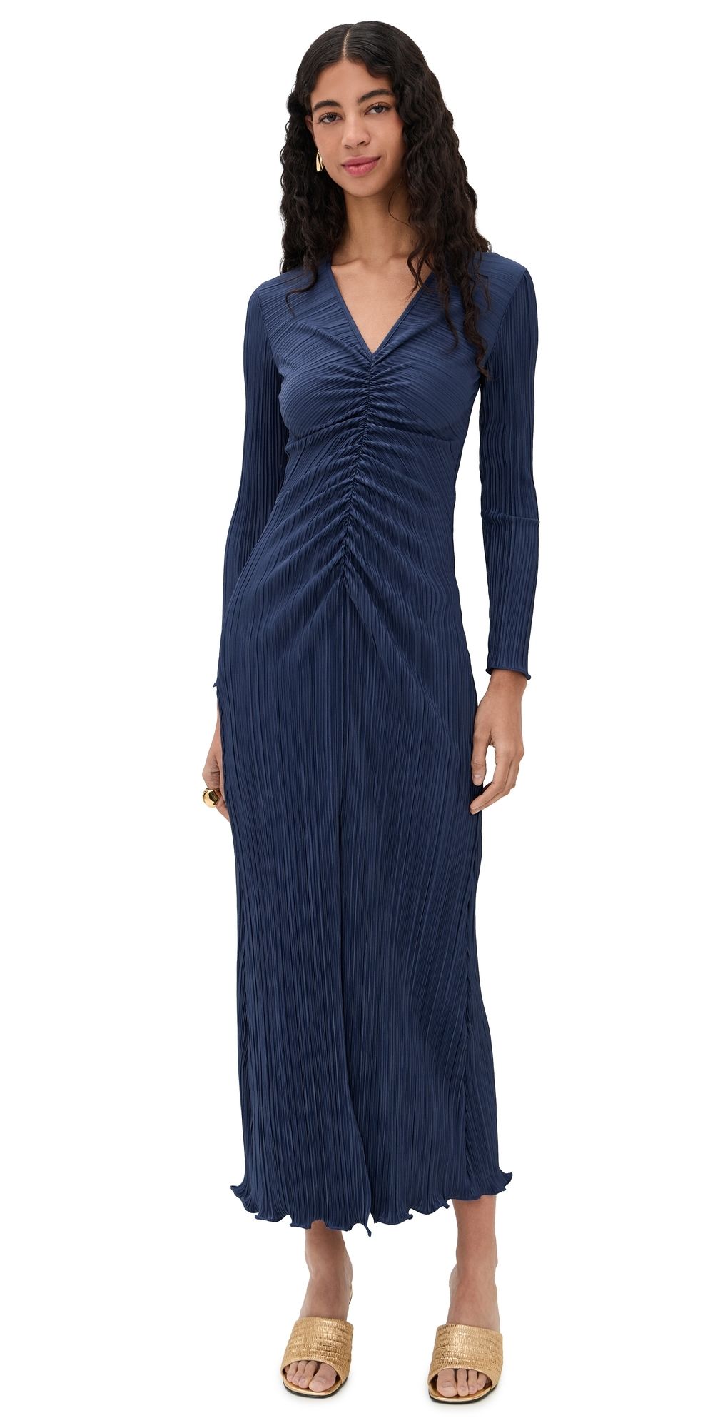 Maylé Vásquez Rizo Midi Dress Midnight Blue XL
