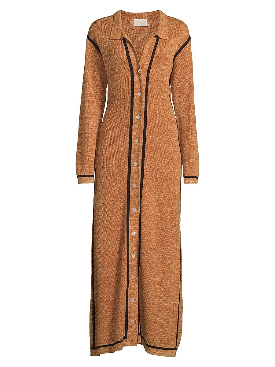 Women's Pivoine Autumn Knit Maxi Dress - Willow - Size XS