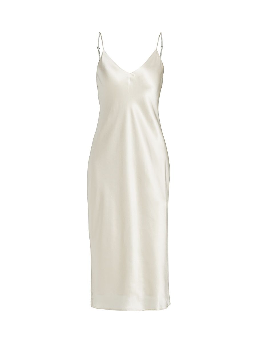 Women's Jodie Silk Slip Dress - Champagne - Size 10