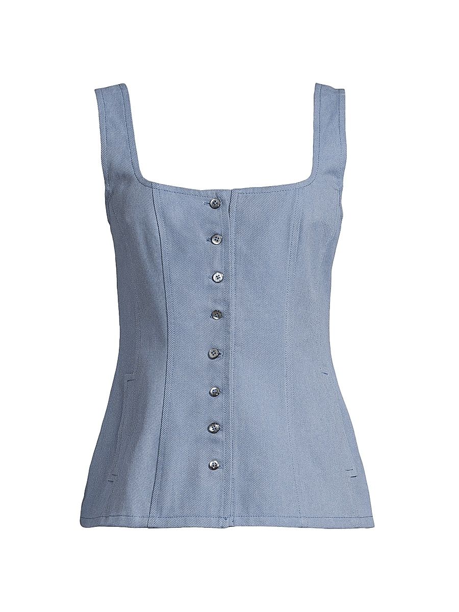 Women's Everyday Tropics Seamed Vest - Slate Blue - Size Large