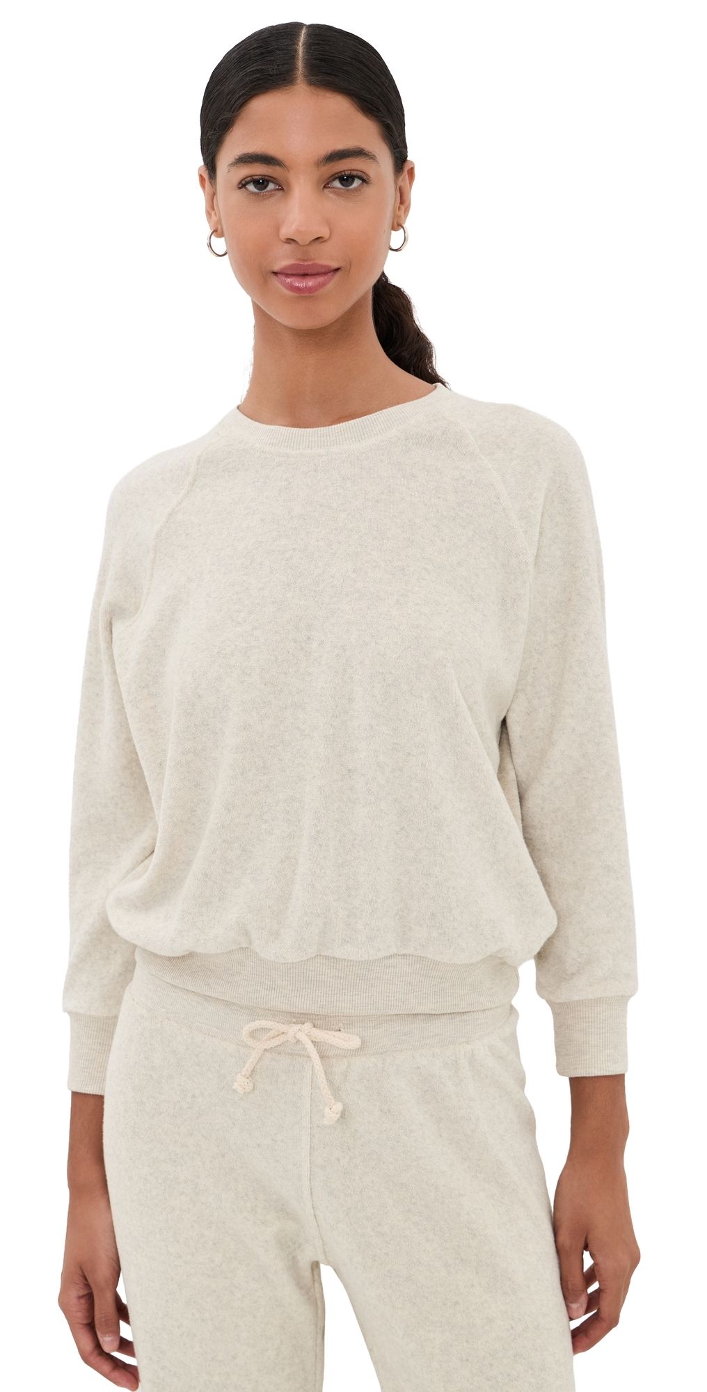 perfectwhitetee Saylor Terry Sweatshirt Oatmeal S