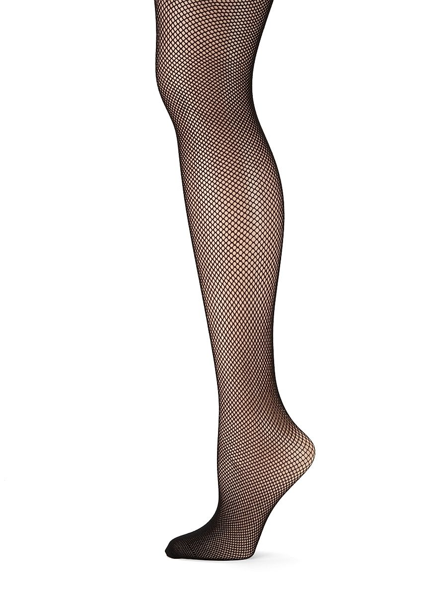 Women's Fishnet Tights - Black - Size Small