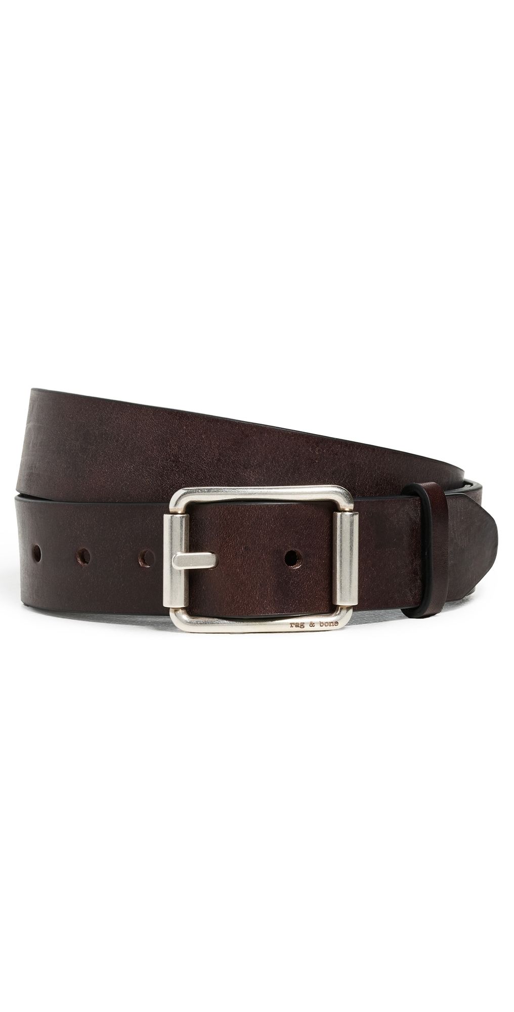 rag & bone Evan Leather Belt Dkesp 38
