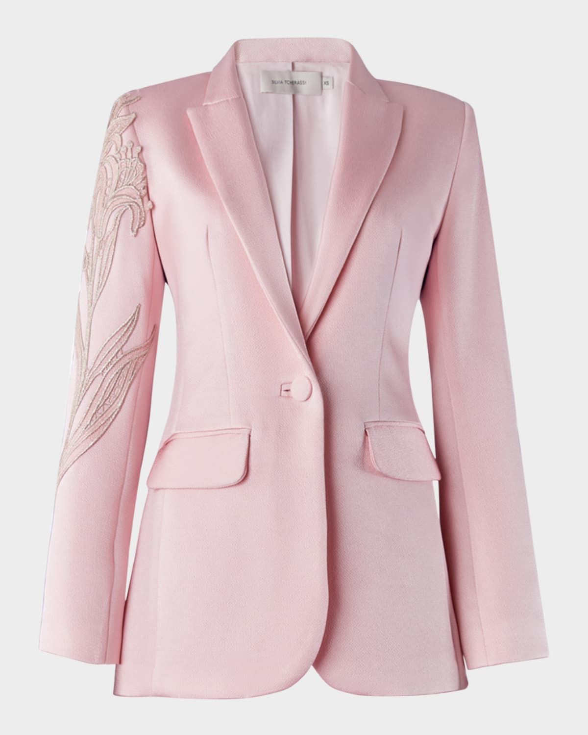 Rebeca Lace Single-Breasted Jacket