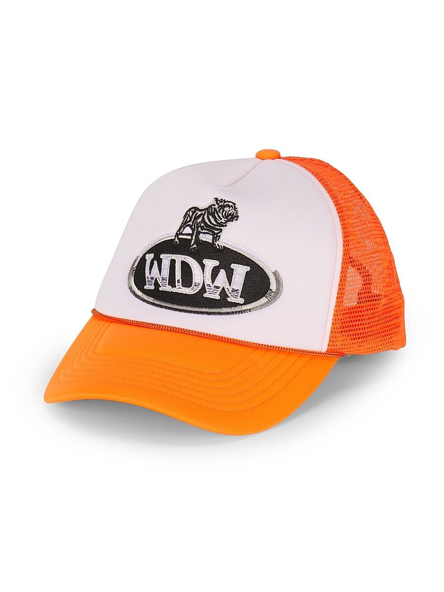 Men's Dale Logo Trucker Hat - Tangerine Multi