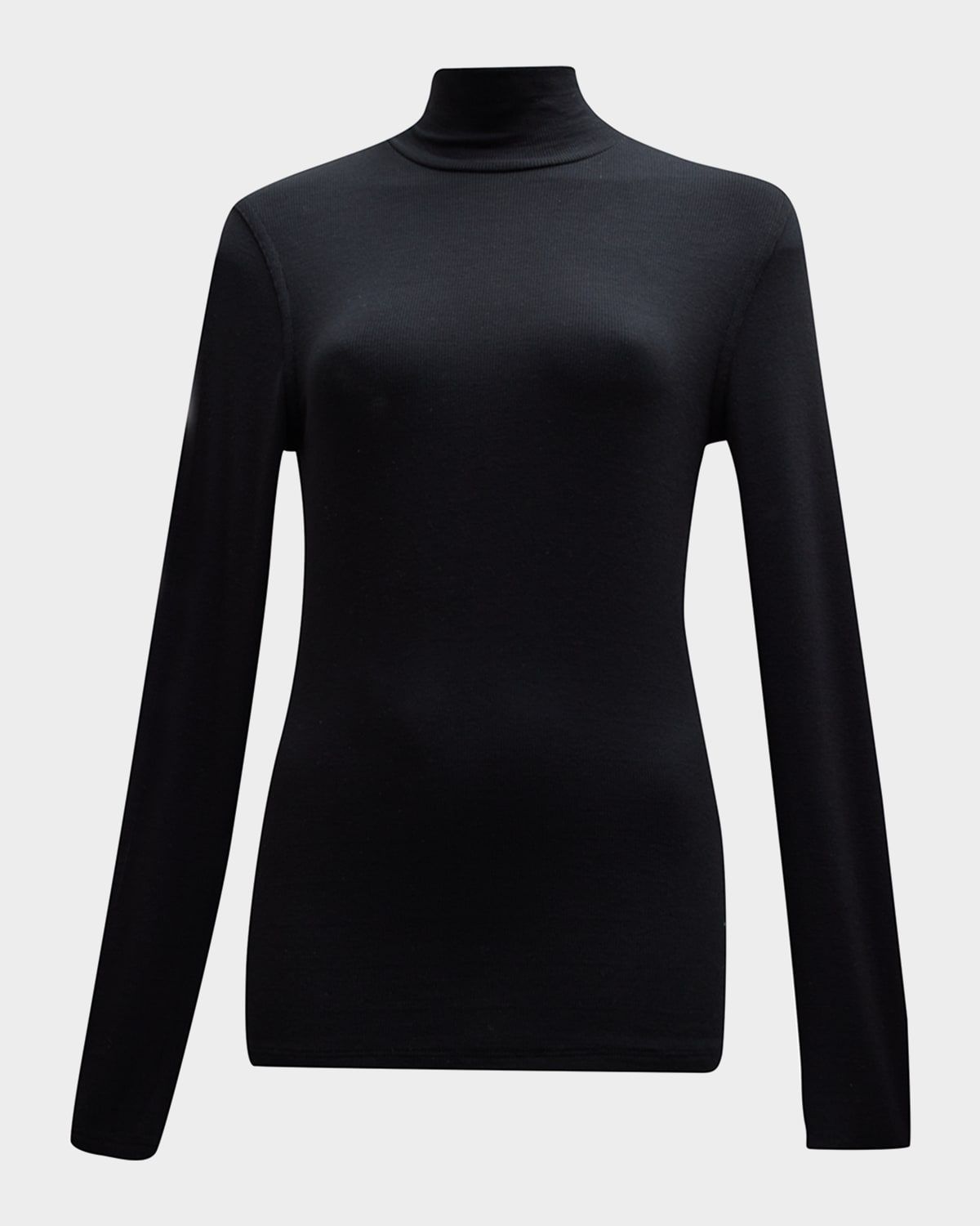 Ribbed Turtleneck Top