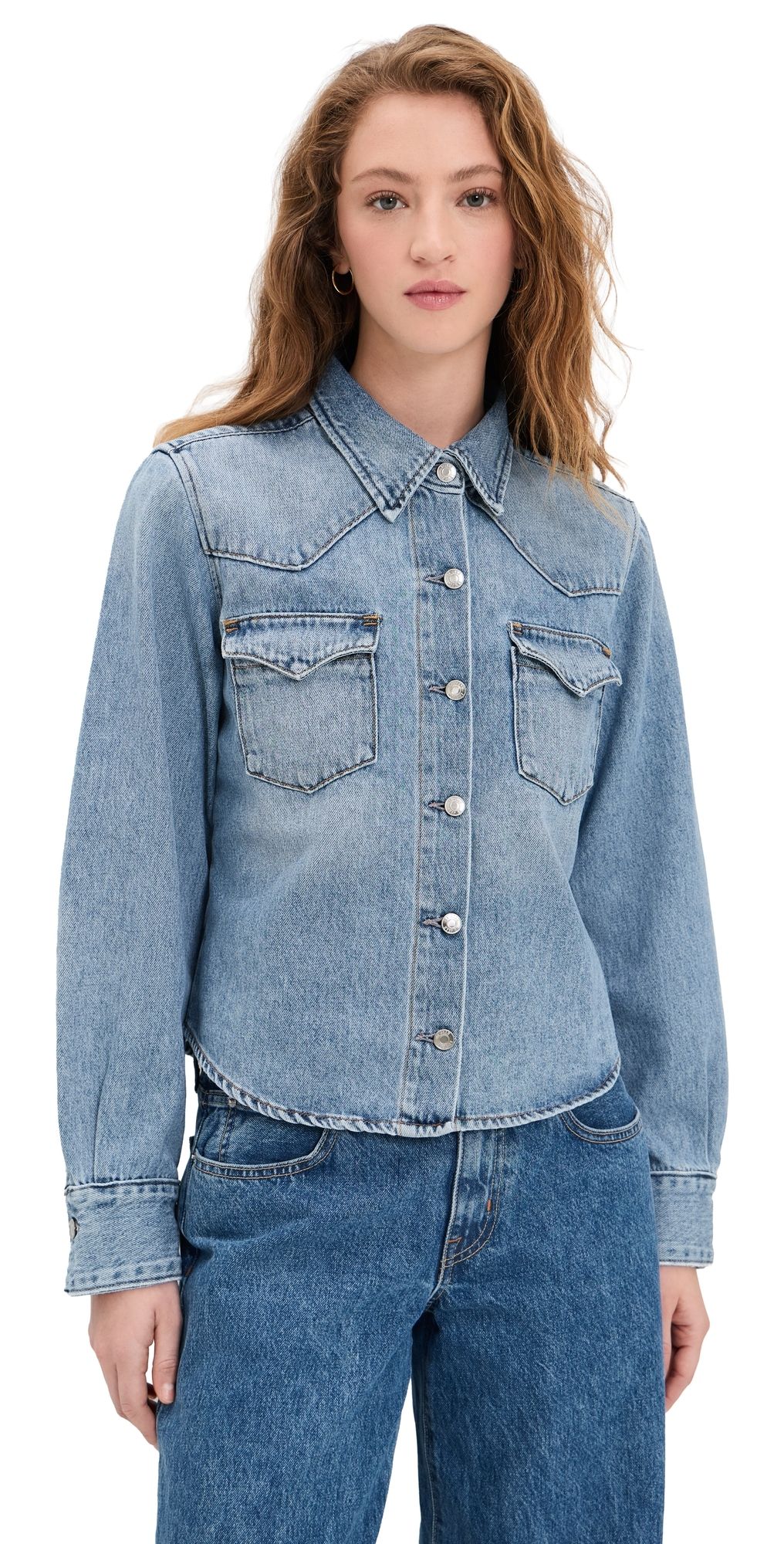LE JEAN Martha Denim Shirt Eternal Love XL