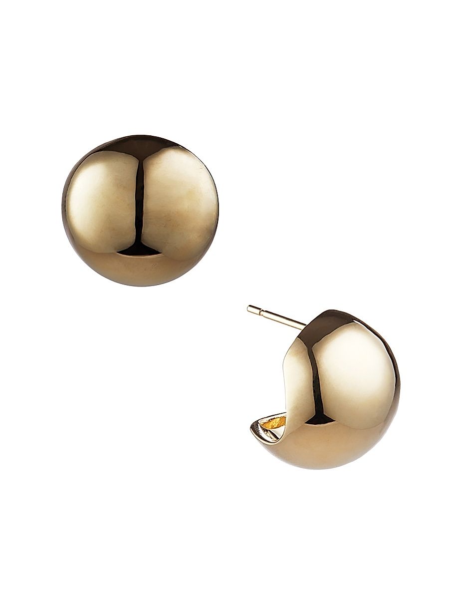Women's Boule 14K-Yellow-Gold Vermeil Stud Earrings - Gold Vermeil