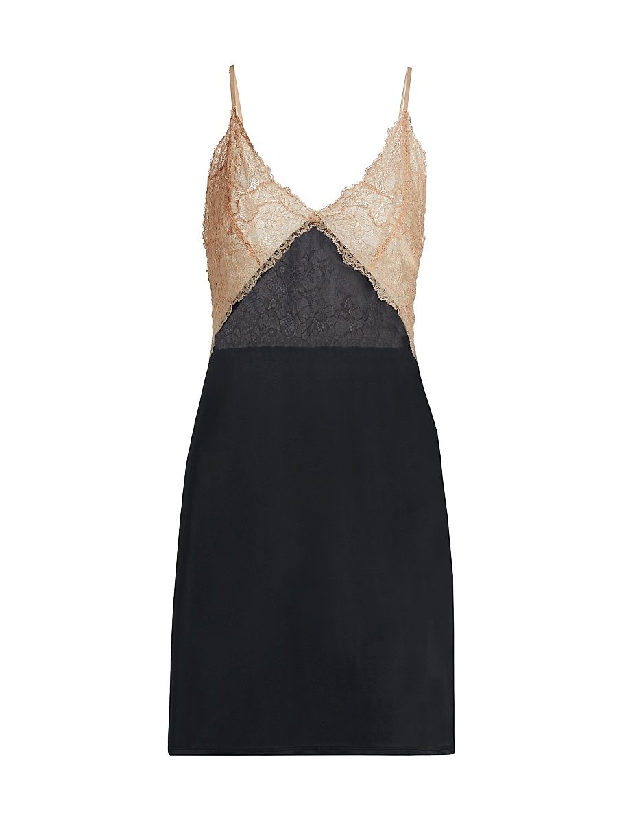 Women's Enchant Lace Nightgown - Black - Size XL