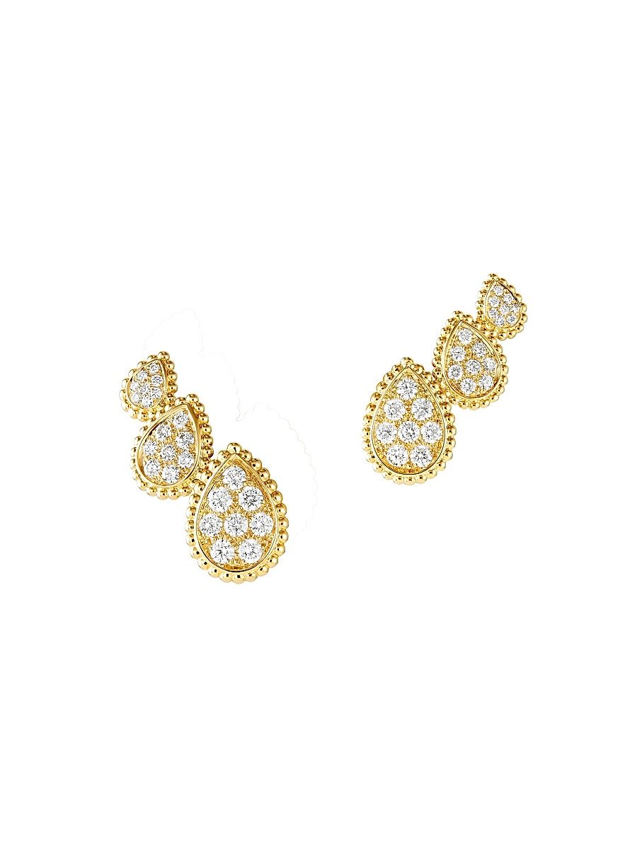 Women's Serpent Bohème 18K Yellow Gold & Diamond Climber Earrings - Yellow Gold