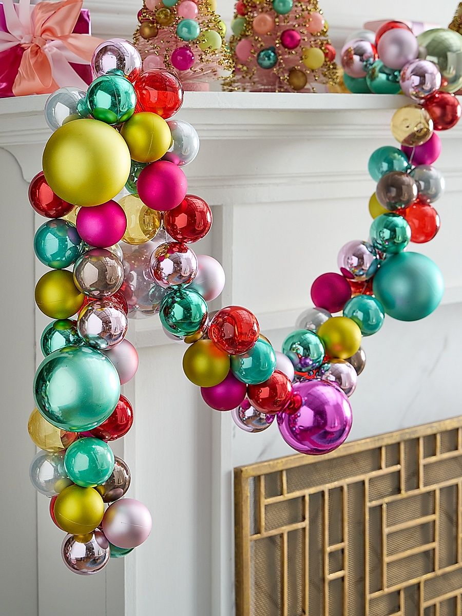 Merriment Glass Ornament Garland