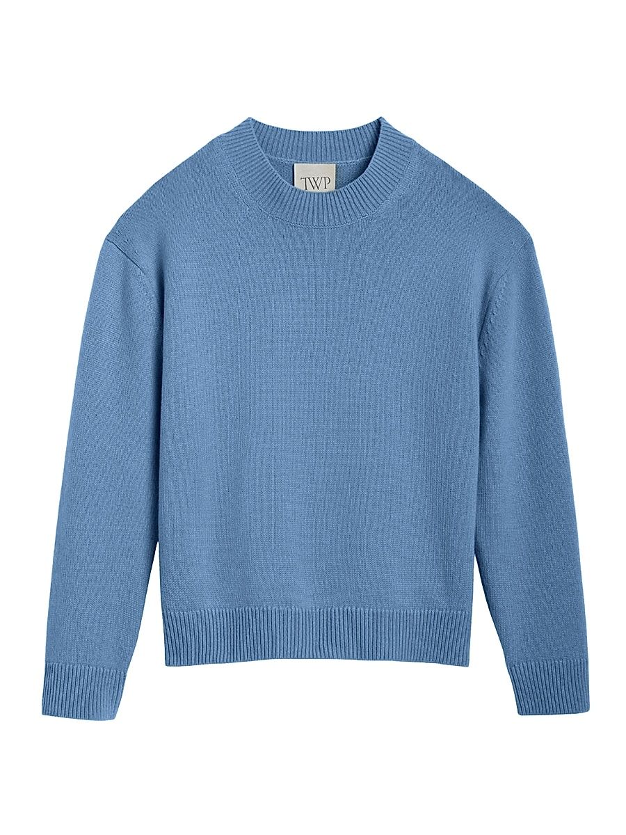 Women's Boy Cashmere Crewneck Sweater - Country Blue - Size XL