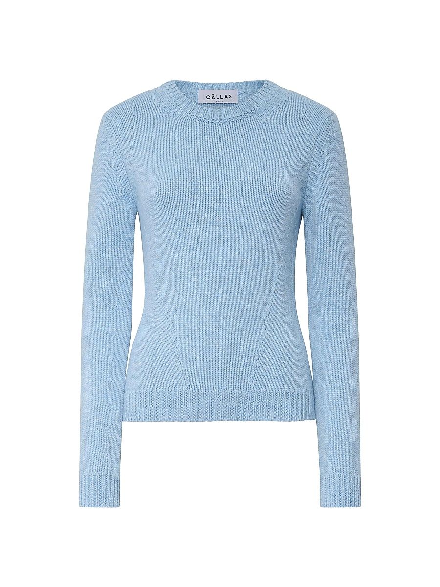 Women's Jeanne Long Sleeve Crewneck Sweater - Cloud - Size XL