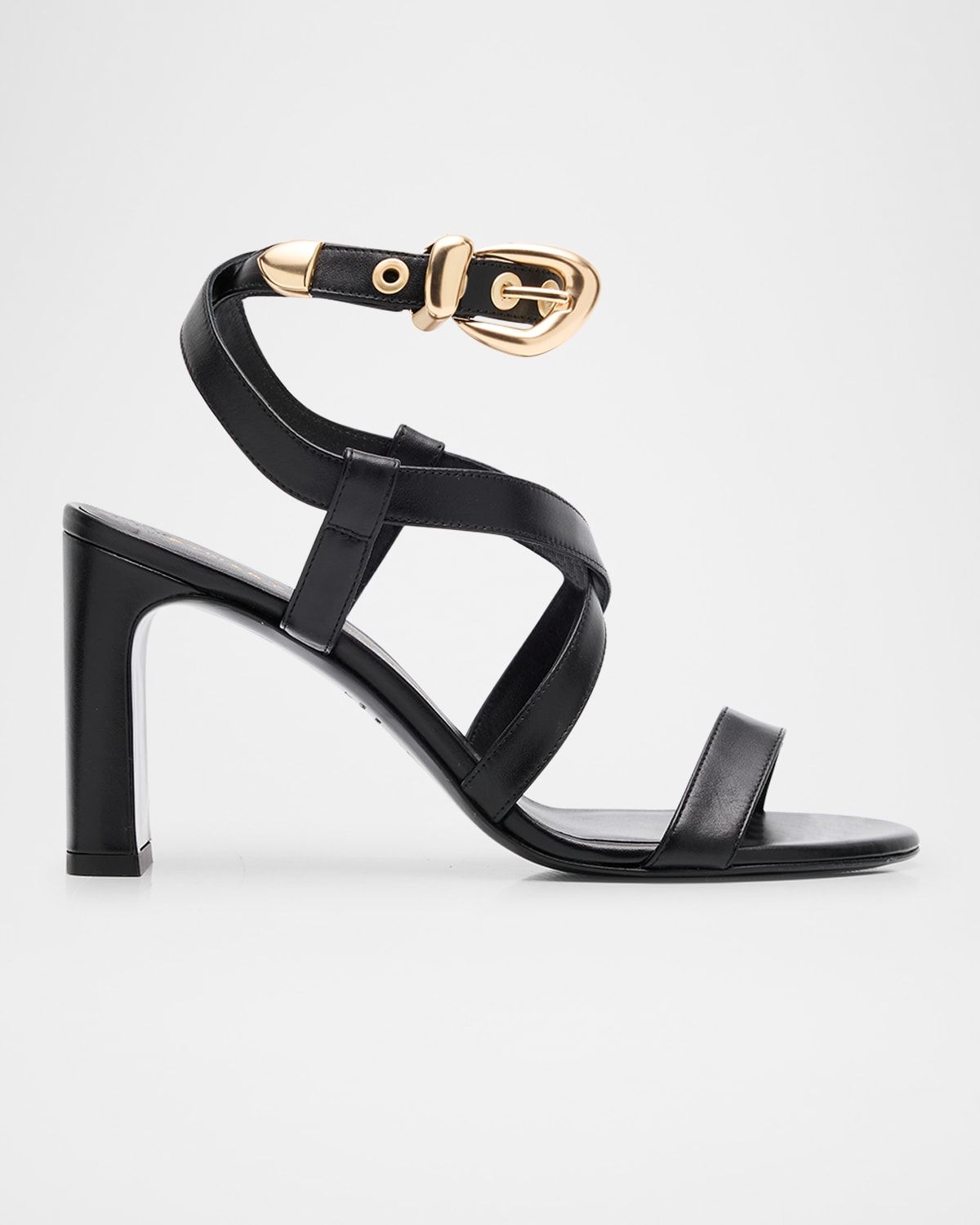Maven Leather Buckle Strappy Sandals