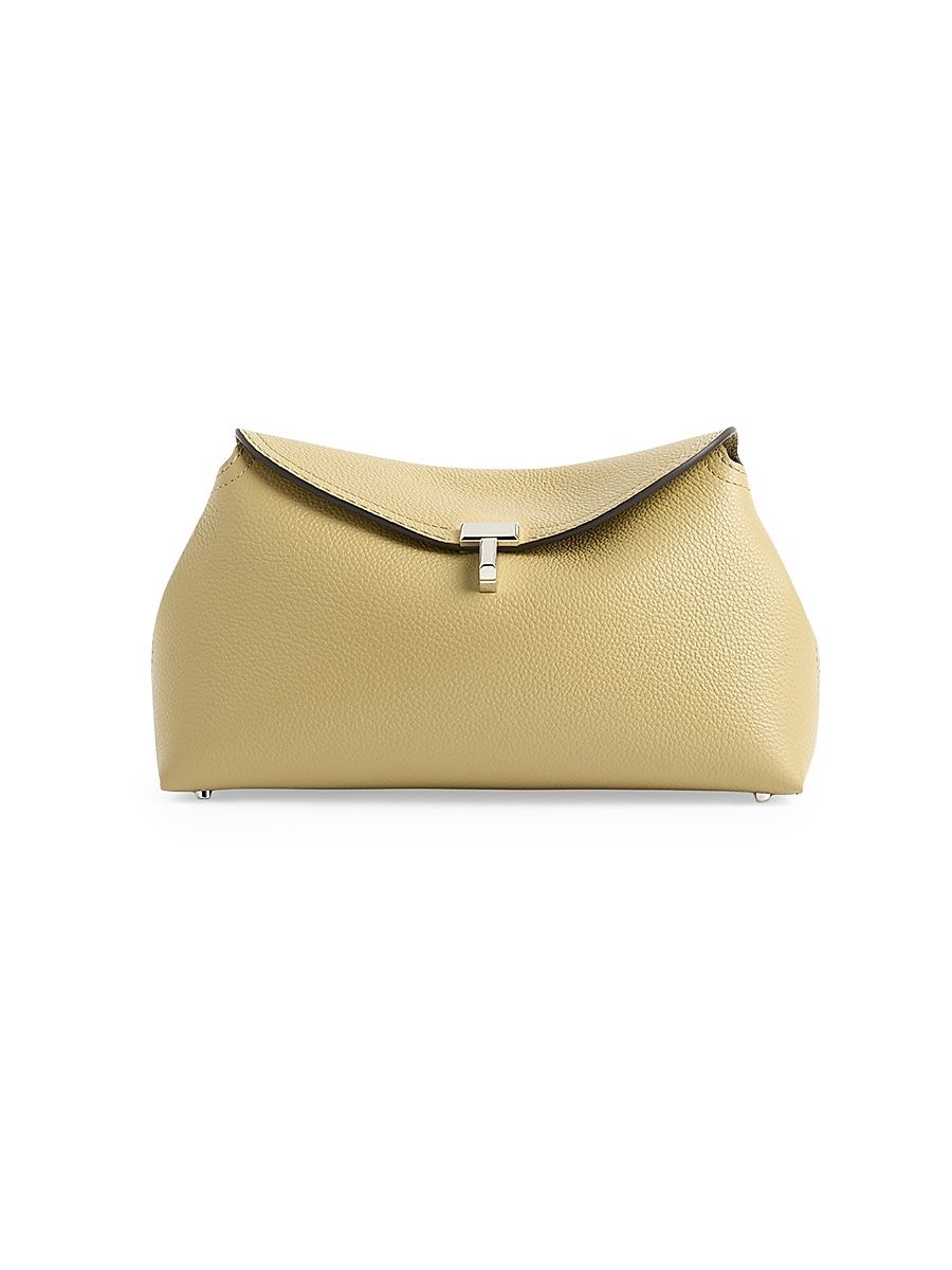 Women's T-Lock Leather Clutch - Dessert