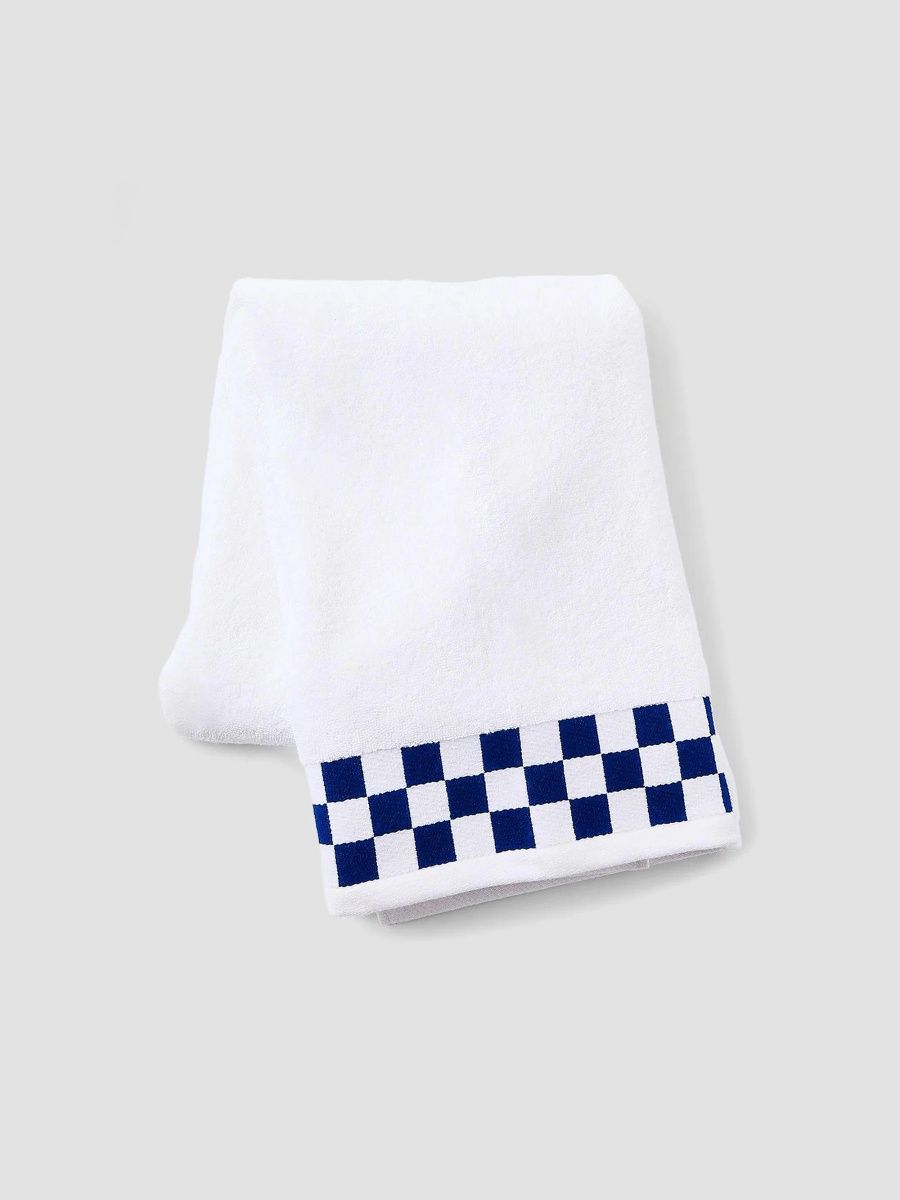 MacKenzie-Childs Check Border Bath Towel