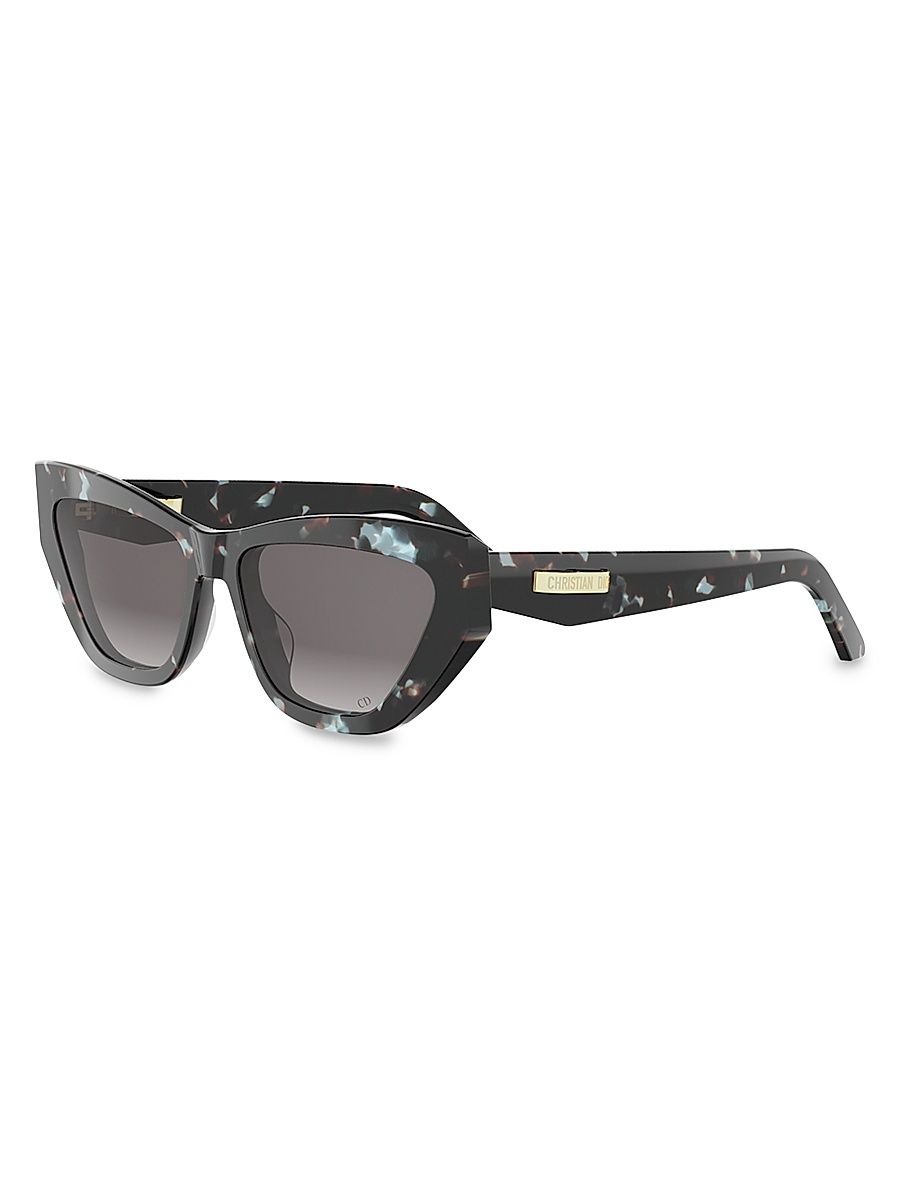 Women's CDior B6I 56MM Cat-Eye Sunglasses - Havana