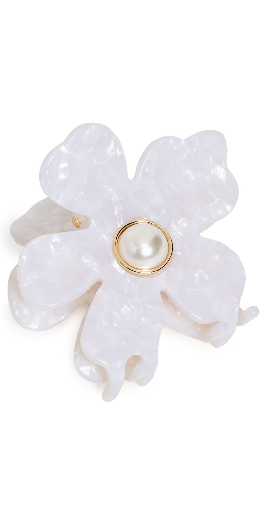 Lele Sadoughi Lily Claw Clip Mother of Pearl One Size