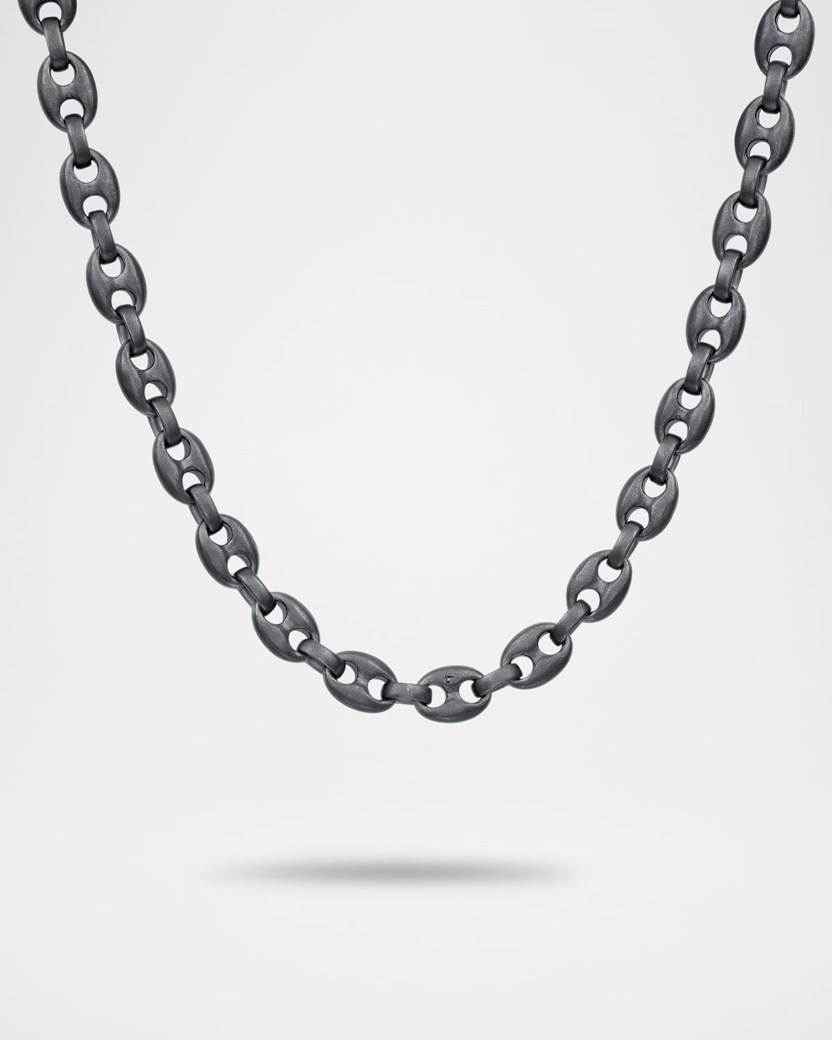 Men & apos;s Ulysses Oxidized Sterling Silver Marine Link Necklace, 20.5"L