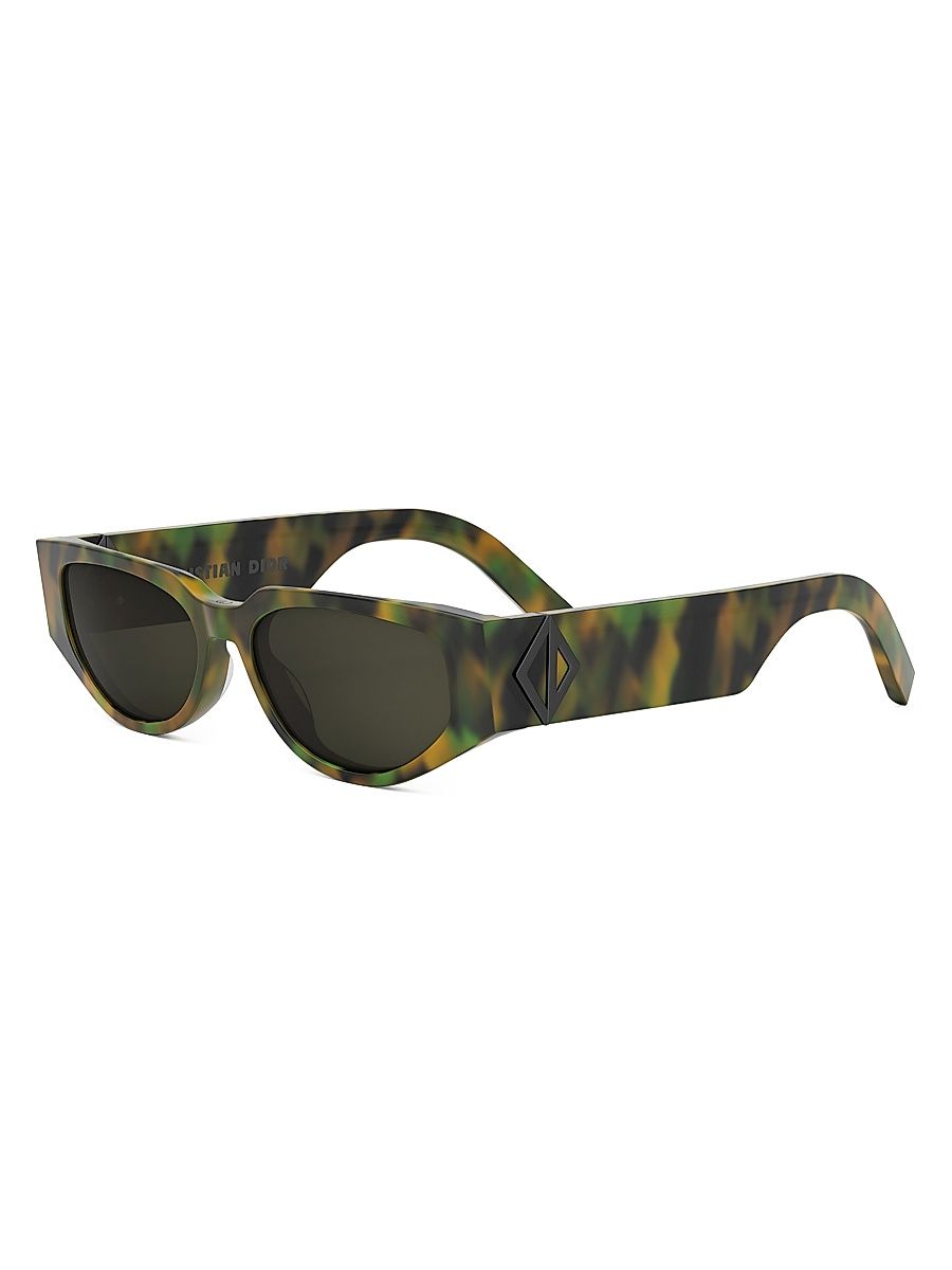 Men's CD Diamond S7I Geometric Sunglasses - Camo Havana Green