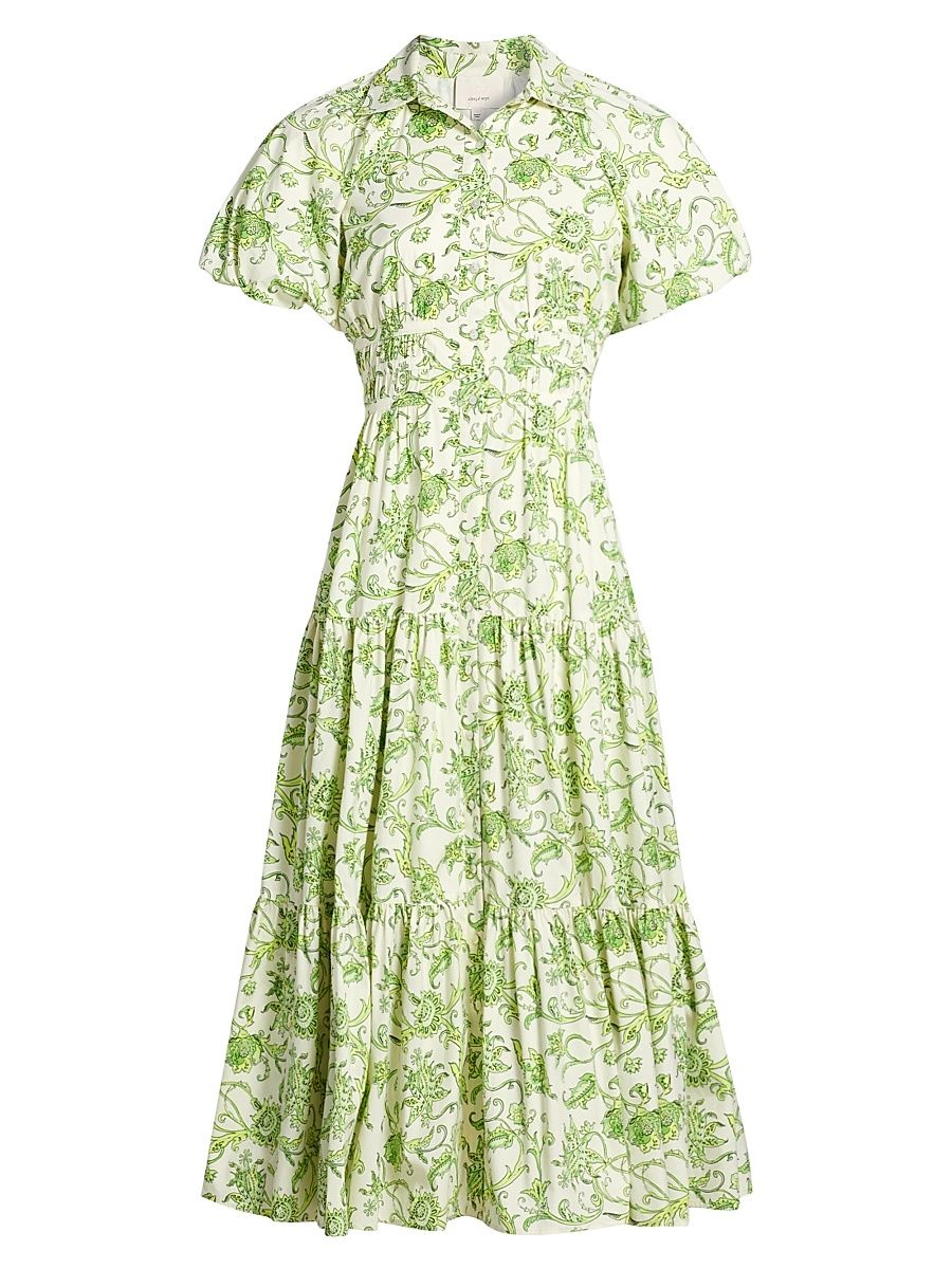 Women's Ivy Paisley Shirtdress - Ivory Multi - Size 6