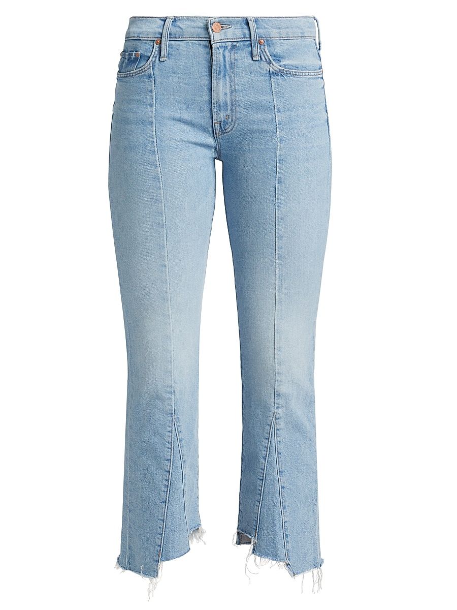 Women's The Insider Pointy Fray Low-Rise Stretch Crop Jeans - Lets Get It Together - Size 28