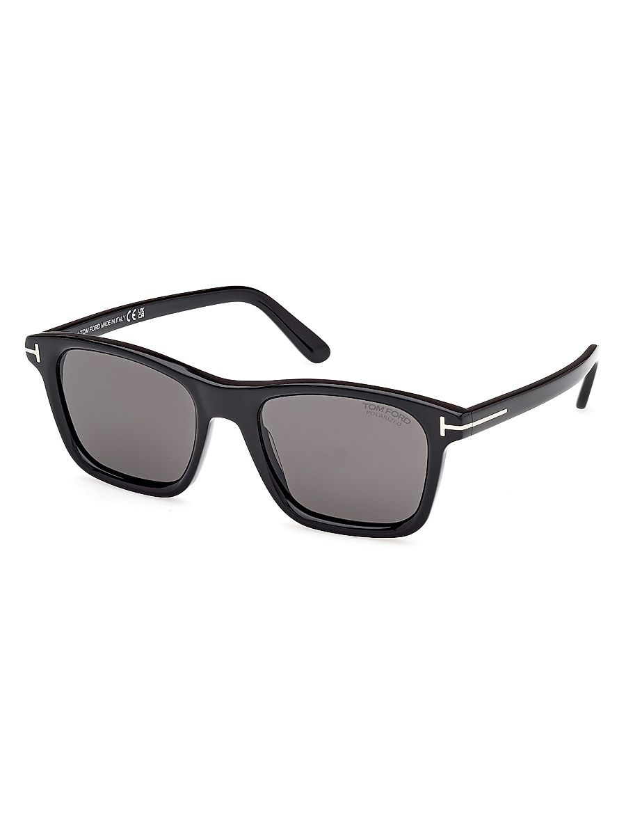 Men's Barron 54MM Square Sunglasses - Black Black