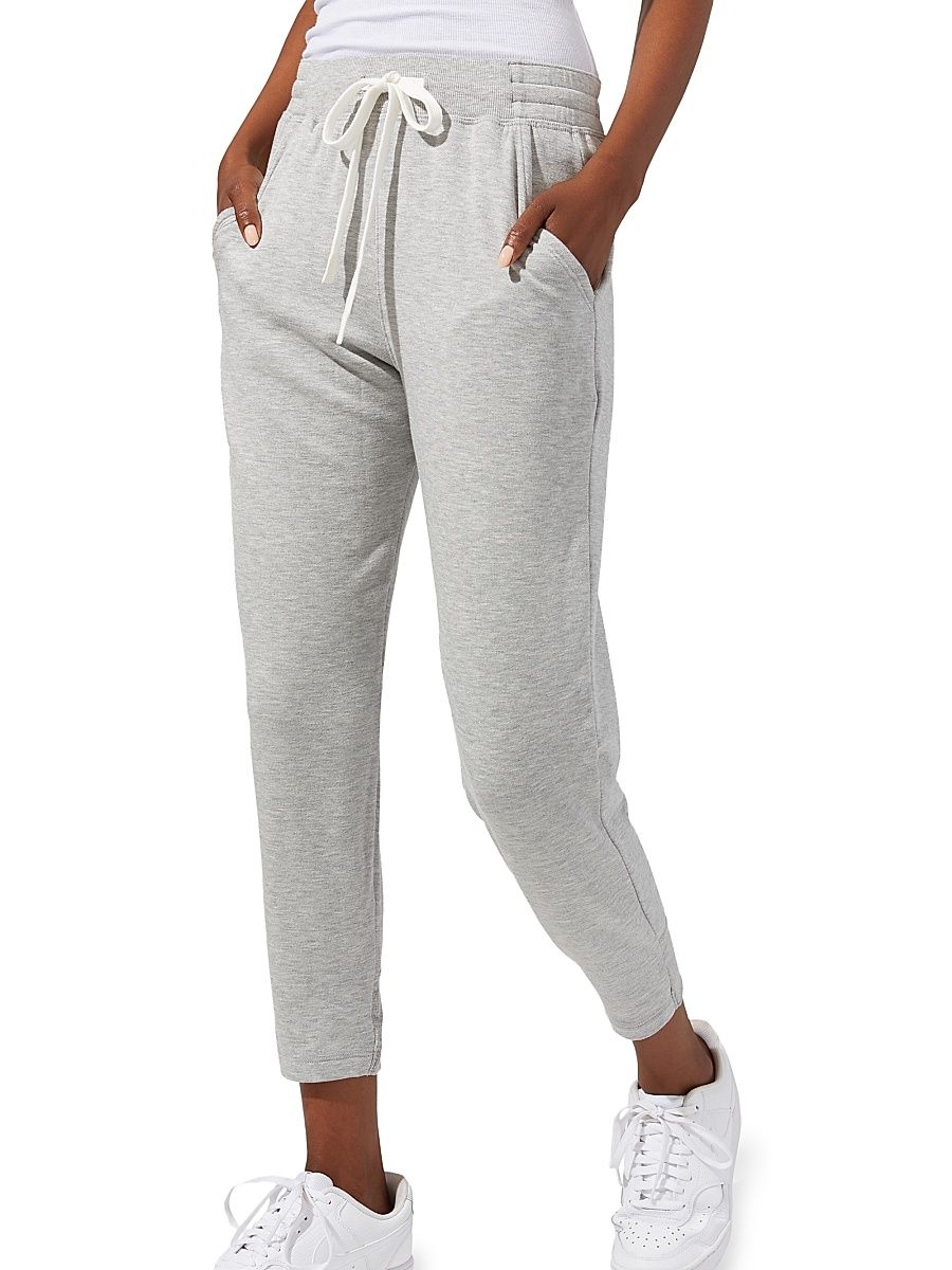 Women's Reena Cropped Sweatpants - Heather Grey - Size XL